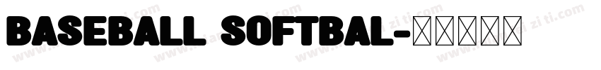 BASEBALL SOFTBAL字体转换